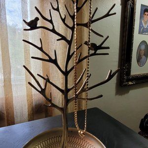 Heart Necklace Goldtone